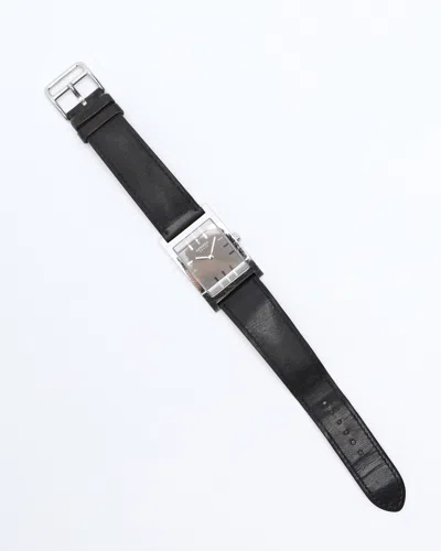 Pre-owned Hermes Hermès Tandem 26mm Ref Ta1.710 Watch In Gray