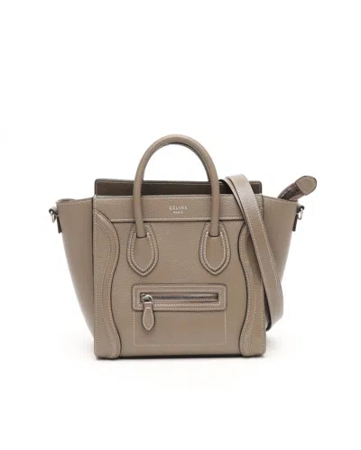 Celine Céline Luggage Nano Bag In Neutral