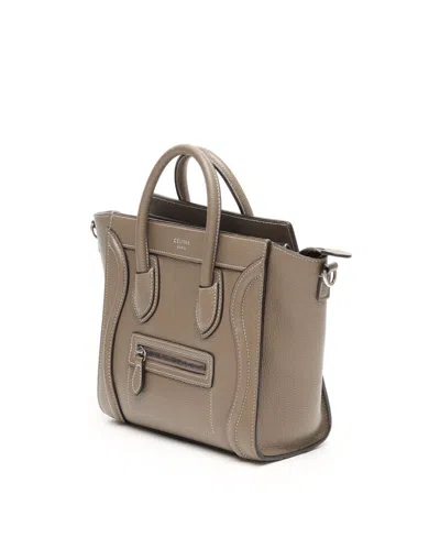 Celine Céline Luggage Nano Bag In Neutral