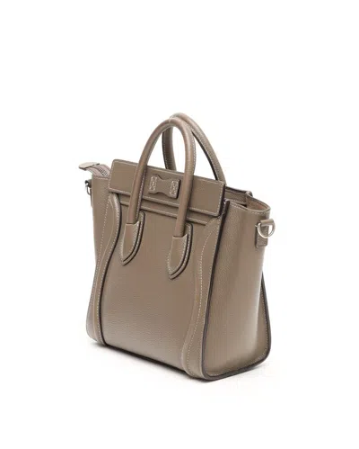 Celine Céline Luggage Nano Bag In Neutral