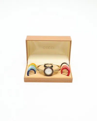 Gucci Change Bezel 26mm Ref 1100-l Watch In Gold