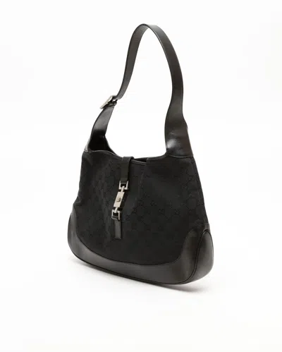 Gucci Large Gg Jackie Bag In Black