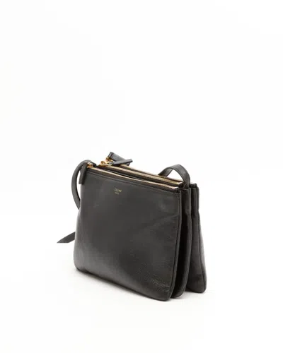 Celine Céline Small Trio Bag In Black
