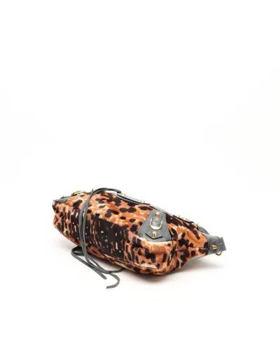 Balenciaga Leopard First Bag In Brown
