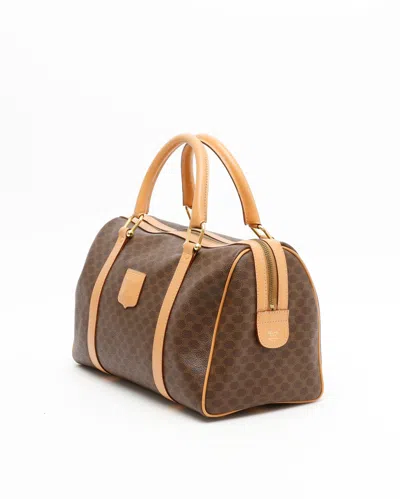 Celine Céline Macadam Handbag In Blue