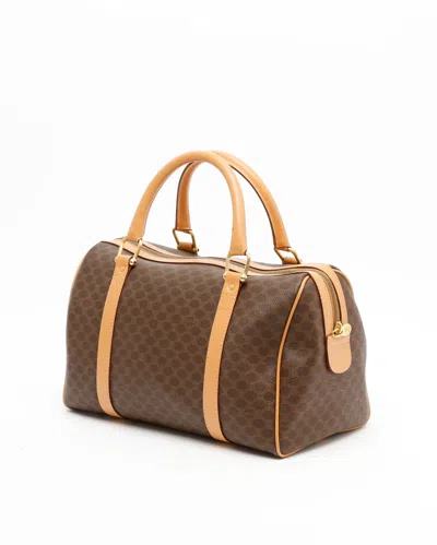 Celine Céline Macadam Handbag In Blue