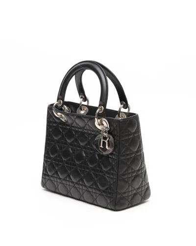 Dior Christian  Medium Lady  Bag In Orange