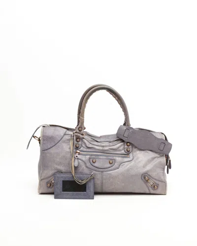 Balenciaga Motocross Part Time Bag In Blue