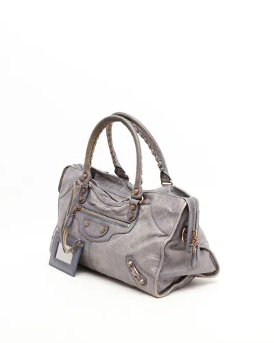 Balenciaga Motocross Part Time Bag In Blue