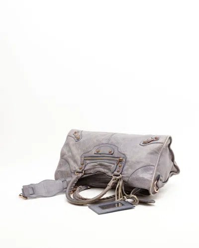 Balenciaga Motocross Part Time Bag In Blue