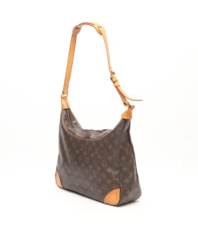 Pre-owned Louis Vuitton Monogram Boulogne 35 Bag In Brown