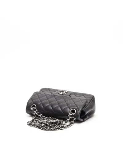 Pre-owned Chanel Classic Mini Rectangular Single Flap Bag In Black