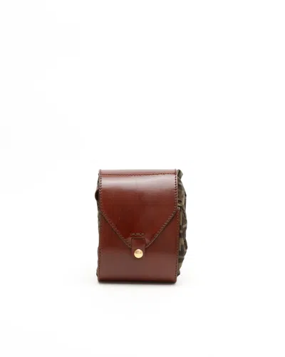 Fendi Zucca Foldable Weekend Bag In Brown