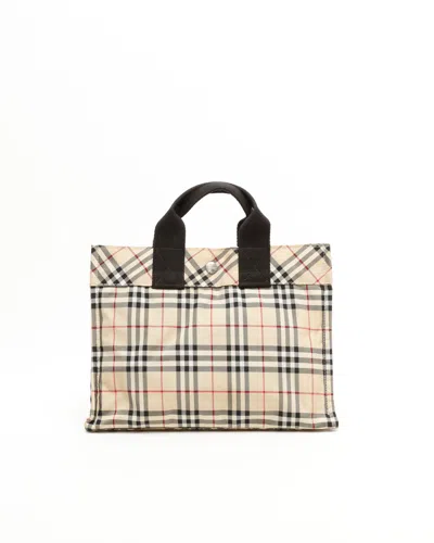 Burberry Nova Check Tote Bag In Multi