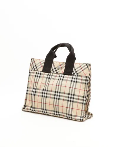 Burberry Nova Check Tote Bag In Multi
