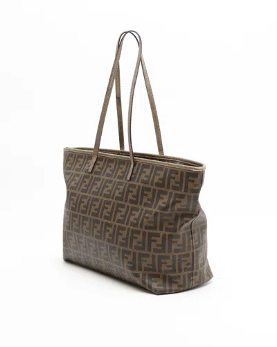 Fendi Zucca Roll Tote Bag In Multi