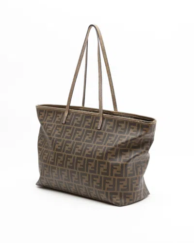 Fendi Zucca Roll Tote Bag In Multi