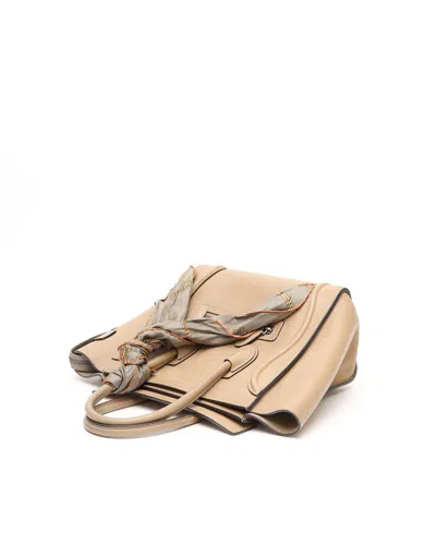 Celine Céline Luggage Micro Bag In Neutral