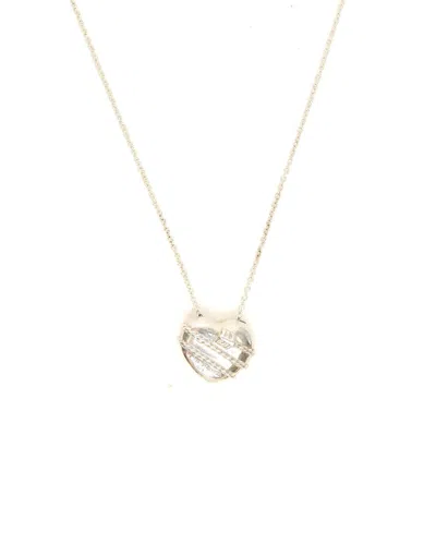 Tiffany & Co Heart And Arrow Silver Necklace In Gold