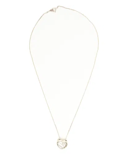Tiffany & Co Heart And Arrow Silver Necklace In Gold