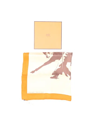 Pre-owned Hermes Hermès 70 Zingaro Tokyo2009 Scarf Silk In Multi