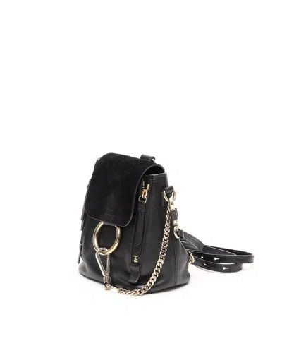 Chloé Small Faye Backpack In Black