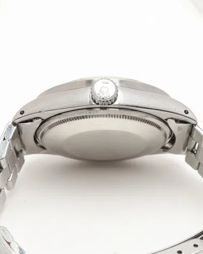 Rolex Oyster Perpetual Date 34mm Ref 1501 Rare Blue Sigma Dial Watch In Metallic