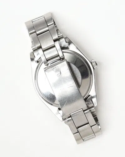 Rolex Oyster Perpetual Date 34mm Ref 1501 Rare Blue Sigma Dial Watch In Metallic