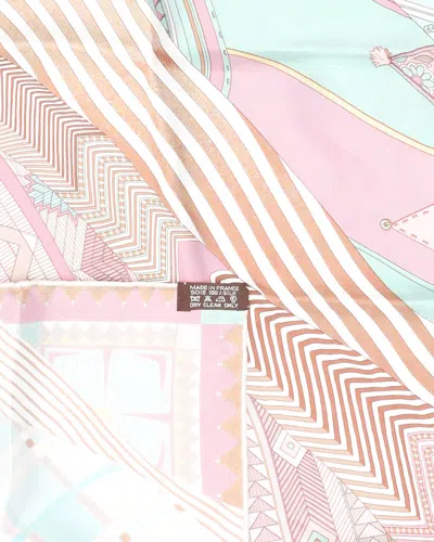 Pre-owned Hermes Hermès 42 Silk Scarf In Multi