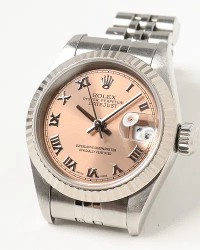 Rolex Lady-datejust 26mm Ref 69173 1993 Watch In Silver