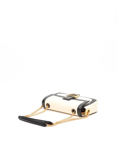 Fendi Medium Chain Baguette Bag In White