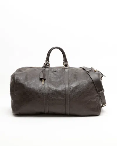 Gucci Ssima Weekend Bag In Brown