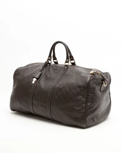 Gucci Ssima Weekend Bag In Brown