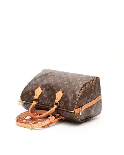 Pre-owned Louis Vuitton Monogram Speedy Bandoulière 30 Bag In Brown