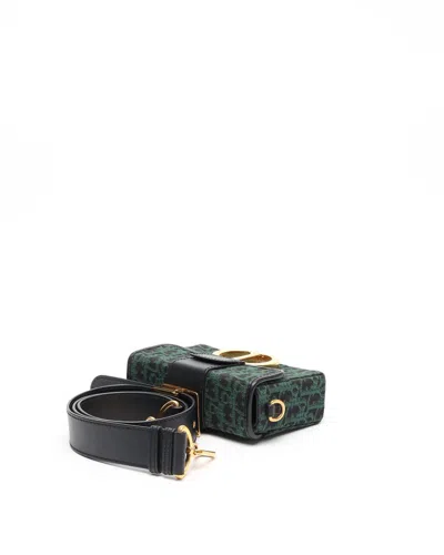 Dior Christian  Oblique Montaigne Box Bag In Blue