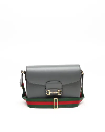 Gucci Large Horsebit 1955 Cruise Collection Bag In Gray