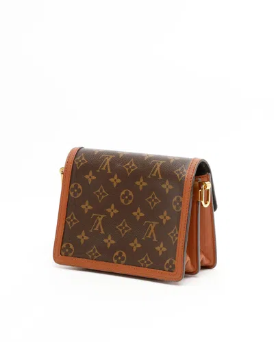 Pre-owned Louis Vuitton Monogram Reverse Dauphine Mini Bag In Brown