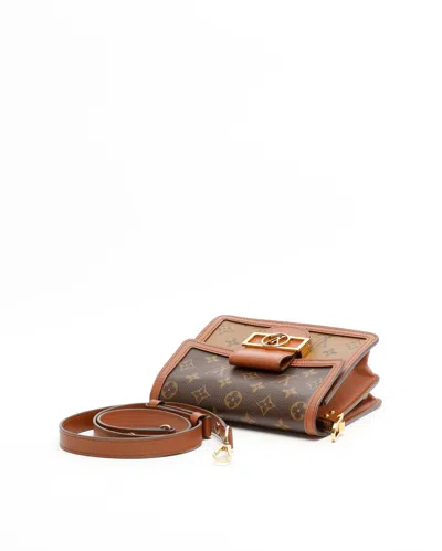 Pre-owned Louis Vuitton Monogram Reverse Dauphine Mini Bag In Brown