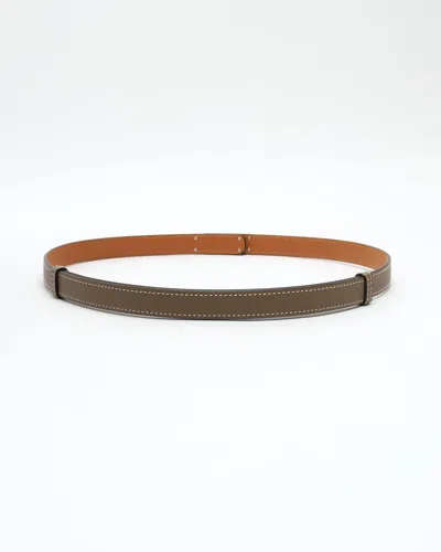 Pre-owned Hermes Hermès Kelly 18 Belt In Brown