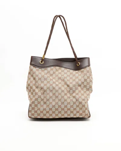 Gucci Gg Tote Bag In Brown
