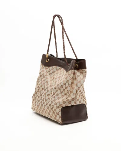 Gucci Gg Tote Bag In Brown