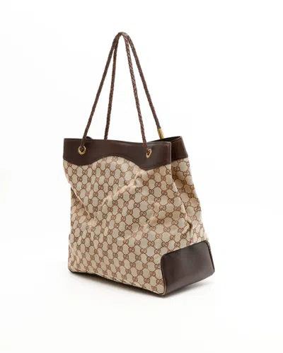Gucci Gg Tote Bag In Brown