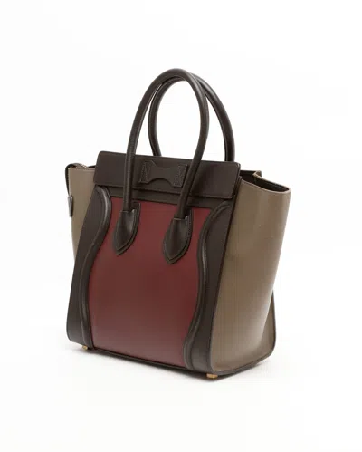 Celine Céline Luggage Micro Bag In Multi