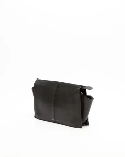 Celine Céline Trifold Chain Bag In Black