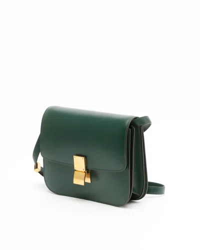 Celine Céline Classic Box Bag In Green