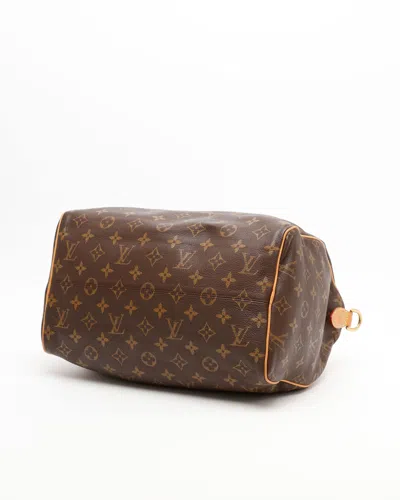 Pre-owned Louis Vuitton Monogram Speedy P9 Bandoulière 40 Weekend Bag In Brown