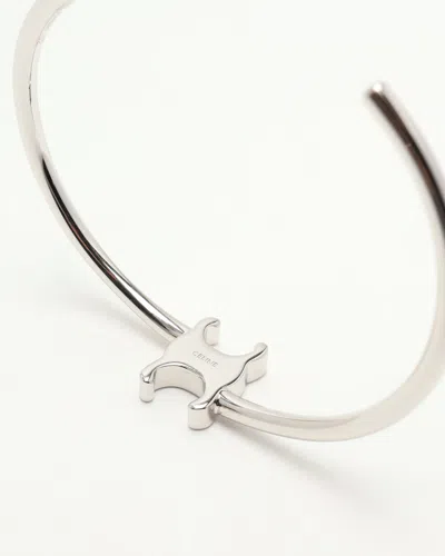 Celine Céline Triomphe Bracelet In Silver