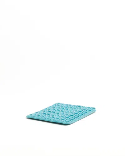 Miu Miu Matelassé Ipad Case In Green