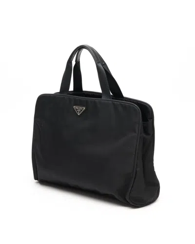 Prada Tessuto Business Bag In Black