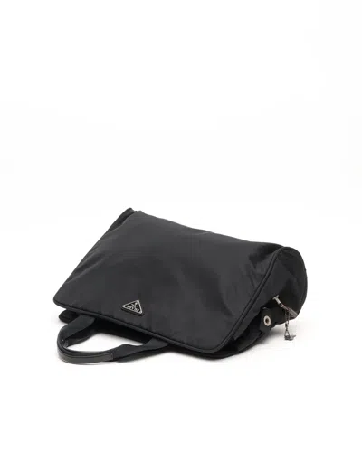Prada Tessuto Business Bag In Black